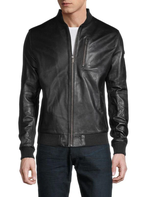 商品RON TOMSON|Leather Bomber Jacket,价格¥912,第1张图片