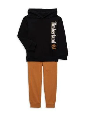 商品Timberland|Boy's 2-Piece Logo Hoodie & Joggers Set,价格¥259,第1张图片