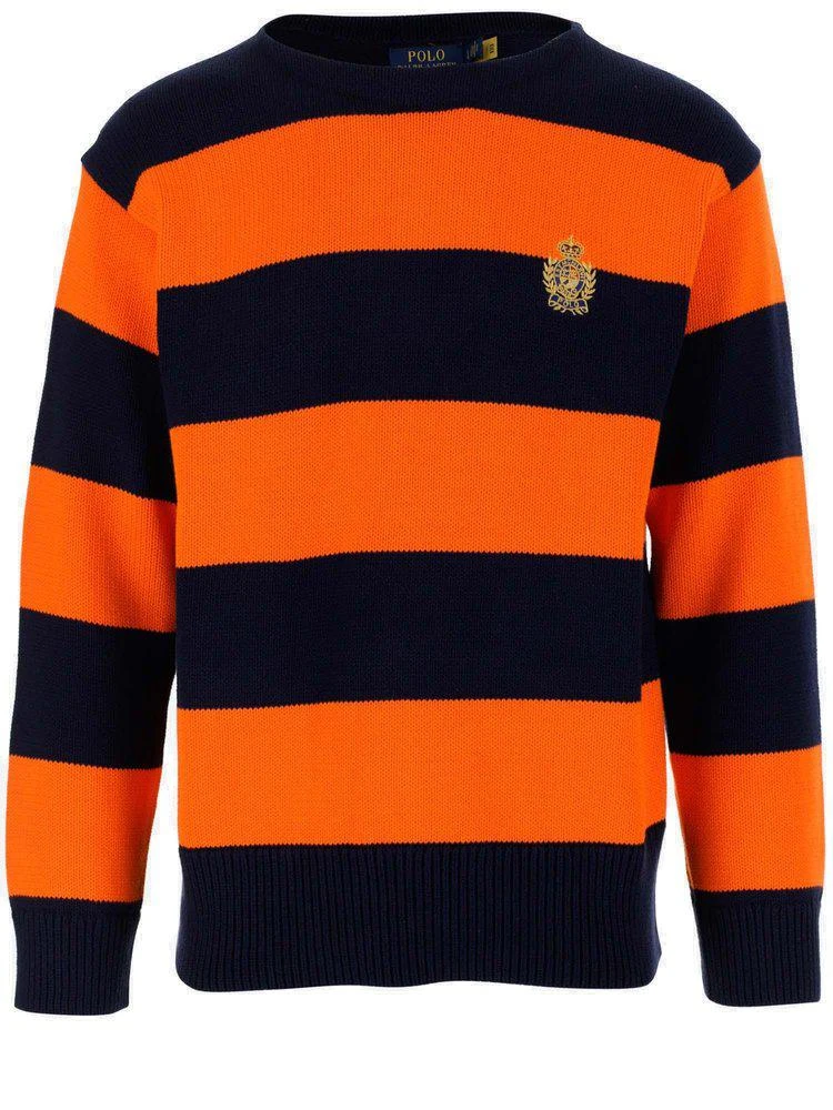 商品Ralph Lauren|Polo Ralph Lauren Logo Embroidered Striped Sweater,价格¥1028,第1张图片