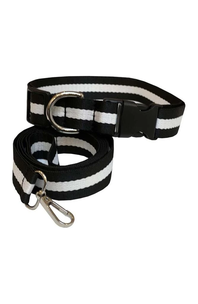商品DOGS OF GLAMOUR|Trevor Striped Dog Collar & Leash - Large,价格¥248,第1张图片