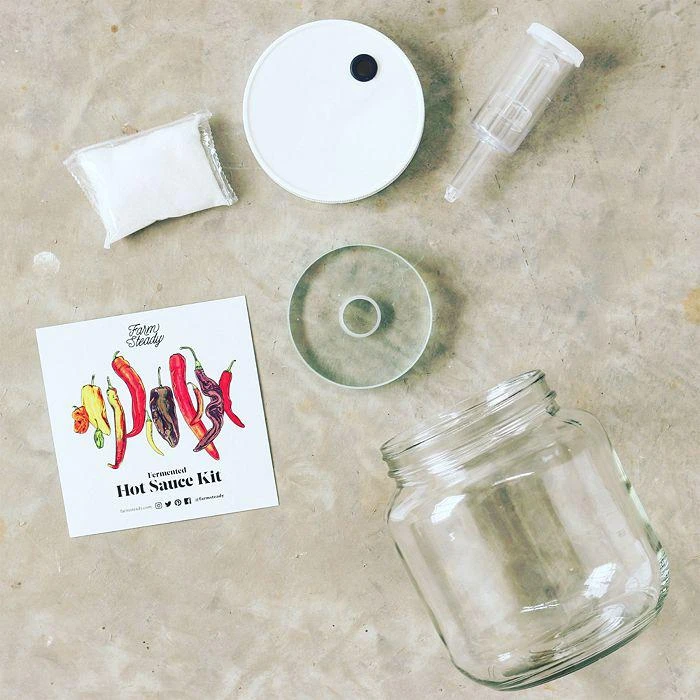商品FarmSteady|Brookly Brew Shop Hot Sauce Making Kit,价格¥294,第2张图片详细描述