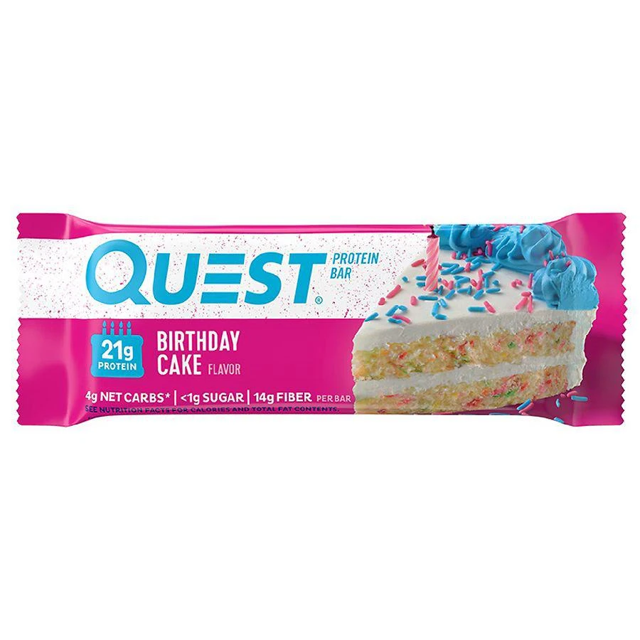 商品Quest Nutrition|Birthday Cake Flavored Protein Bar Birthday Cake,价格¥30,第1张图片