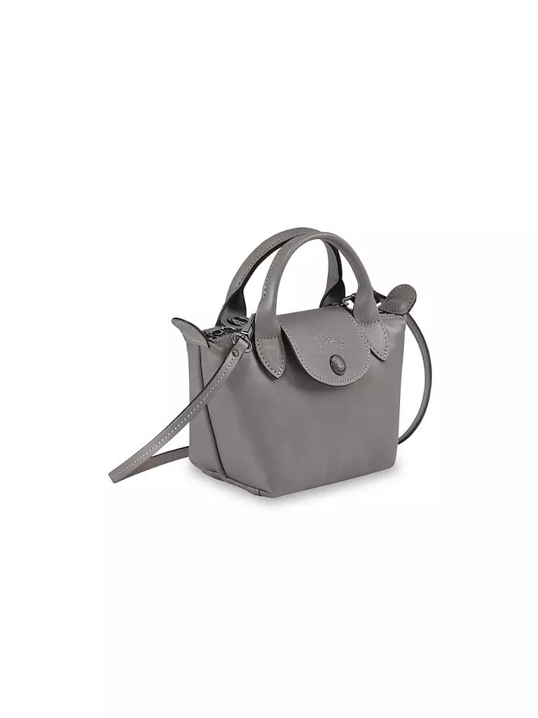 商品Longchamp|Small Le Pliage Leather Crossbody Tote,价格¥1861,第3张图片详细描述