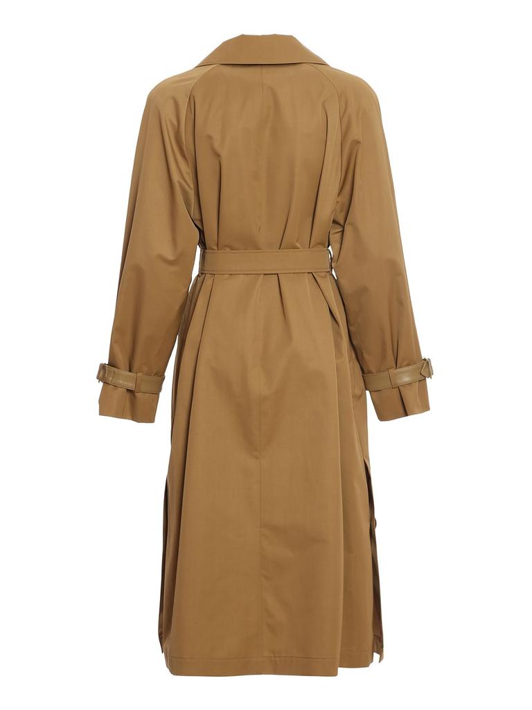 Max Mara Studio Women's  Beige Polyester Coat商品第2张图片规格展示