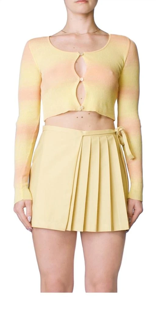 商品Paloma Wool|Sauce Cropped Top In Yellow,价格¥532,第1张图片