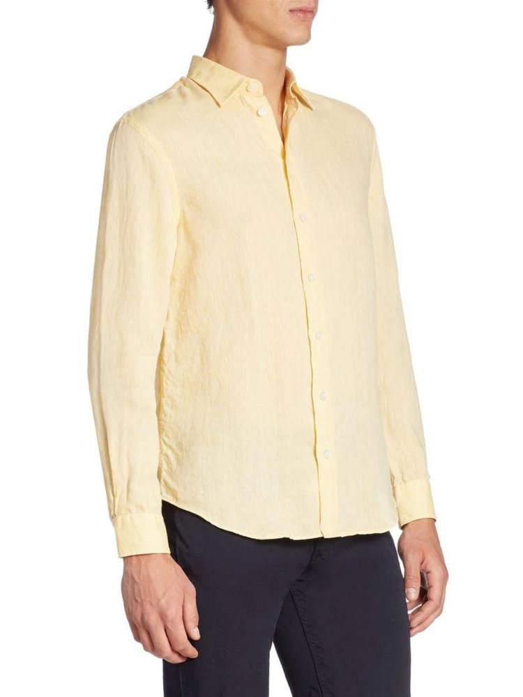 商品Armani|Solid Linen Shirt,价格¥835,第3张图片详细描述