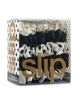 商品Slip|Polka Dot 5-Piece Midi Silk Scrunchies,价格¥222,第1张图片