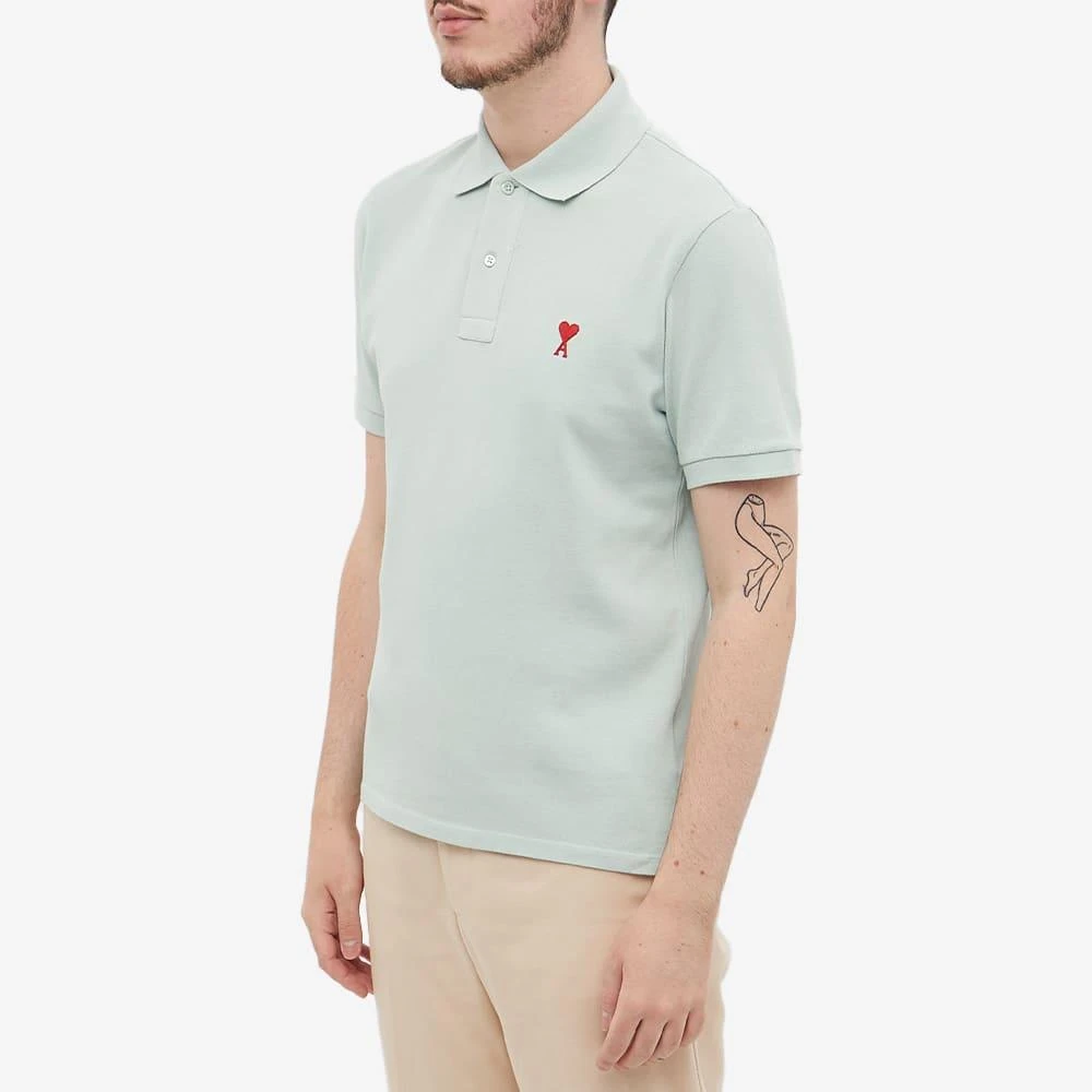 商品AMI|AMI Small A Heart Polo,价格¥1034,第2张图片详细描述