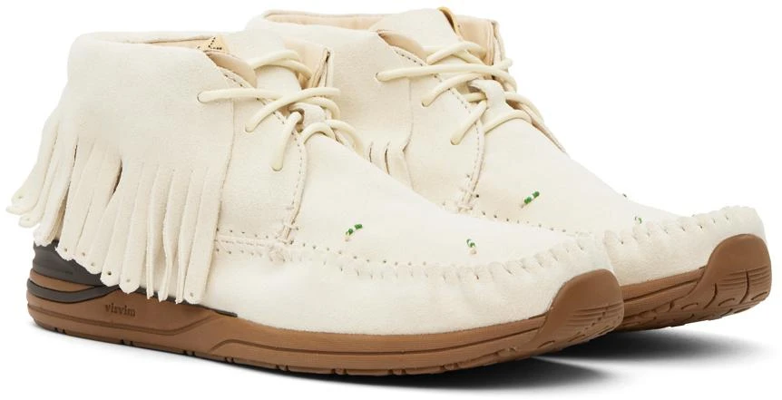 商品VisVim|Off-White Suede Fringed Sneakers,价格¥3269,第4张图片详细描述