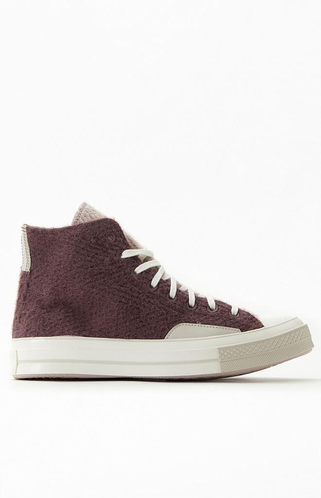 Burgundy Chuck 70 Cozy High Top Sneakers商品第2张图片规格展示