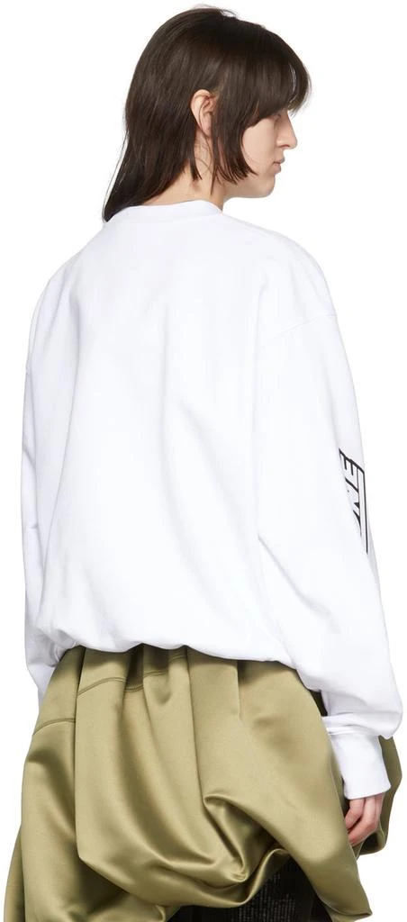 商品We11done|White Cotton Sweatshirt,价格¥1711,第3张图片详细描述