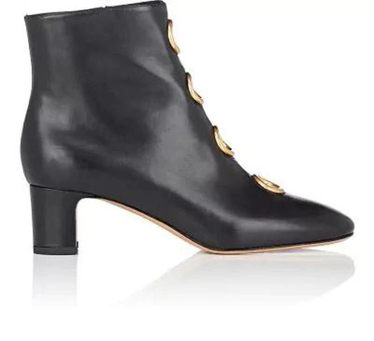 商品Valentino|Ornament-Embellished Leather Ankle Boots,价格¥11863,第1张图片