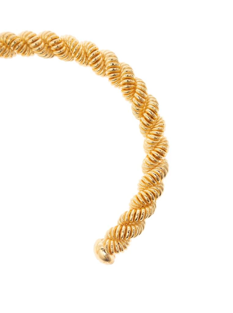 商品FEDERICA TOSI|grace Texturized Bracelet In 18k Gold-plated Bronze Woman,价格¥1286,第2张图片详细描述