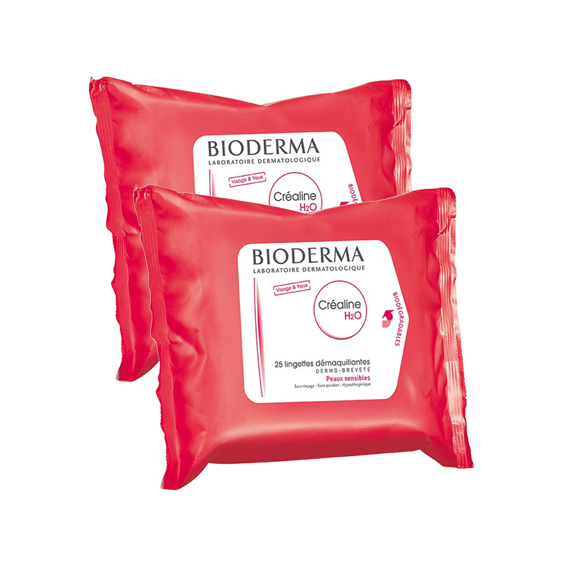 商品Bioderma|Bioderma贝德玛粉水卸妆湿巾25抽/包装,价格¥112,第1张图片