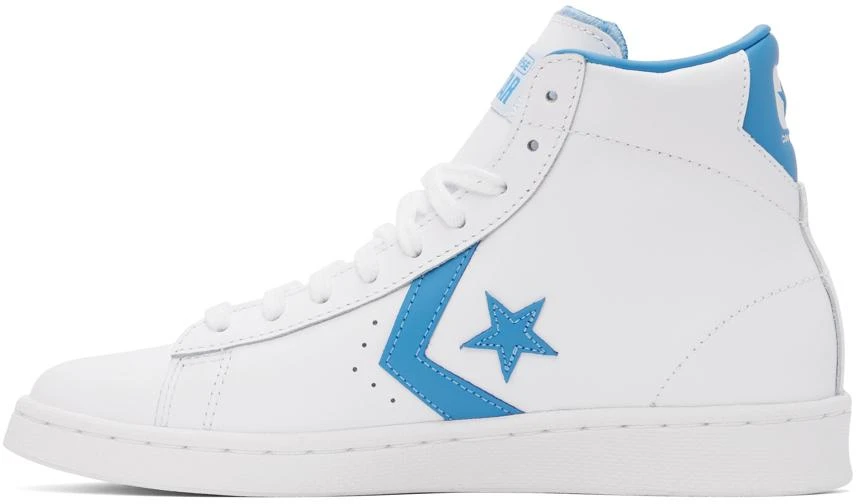 商品Converse|White & Blue 'Pro Leather' High Sneakers,价格¥372,第3张图片详细描述