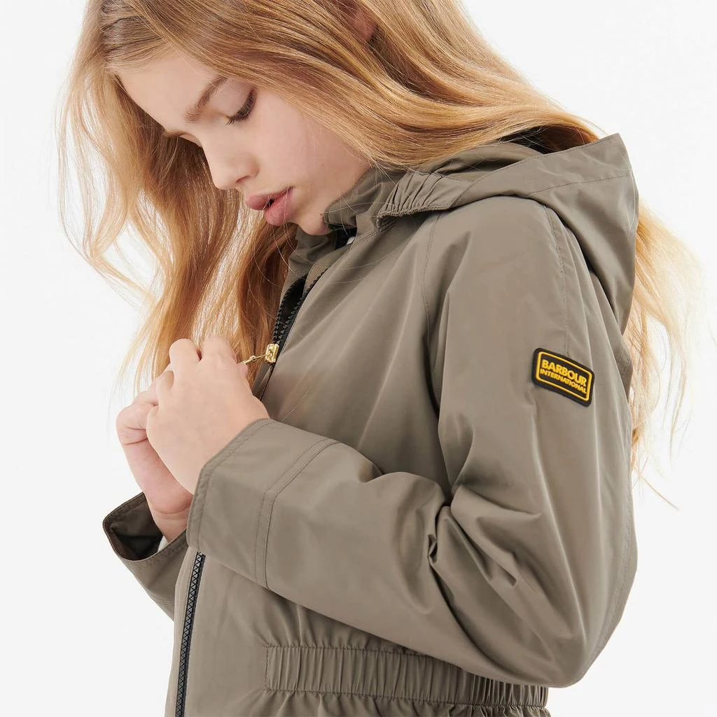 商品Barbour|Barbour International Girls' Dundrod Showerproof Jacket - Harley Green,价格¥509,第2张图片详细描述