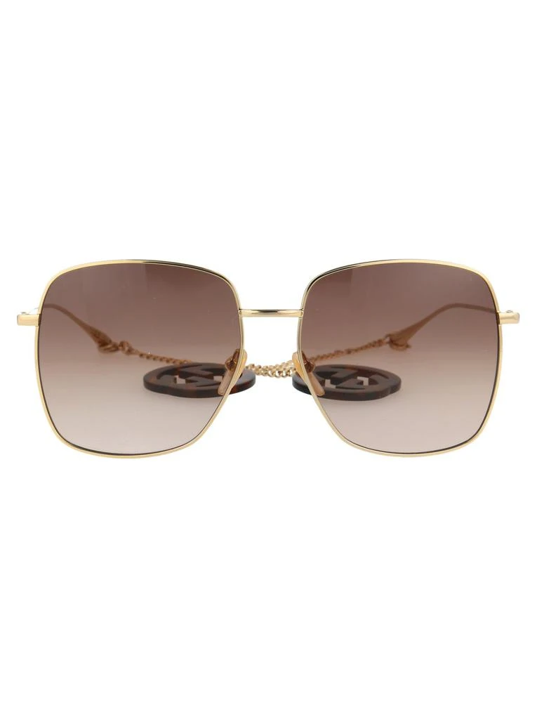 商品Gucci|Gucci Eyewear Pendant Detail Square Frame Sunglasses,价格¥2317,第1张图片