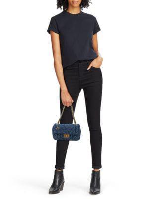 商品Karl Lagerfeld Paris|Agyness Quilted Denim Shoulder Bag,价格¥1041,第4张图片详细描述