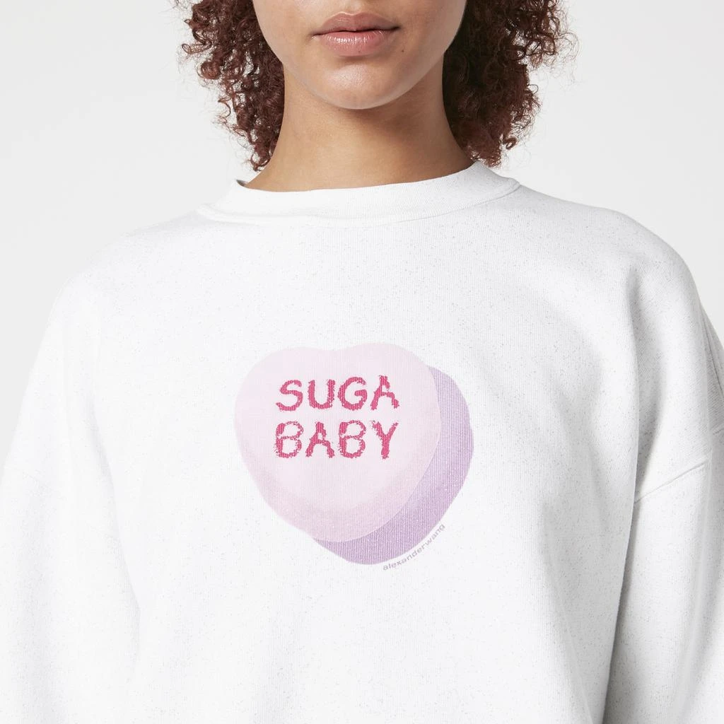 商品Alexander Wang|Alexander Wang Suga Baby Cotton-Jersey Sweatshirt,价格¥4416,第4张图片详细描述