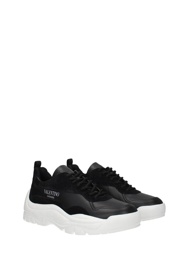 商品Valentino|Sneakers Leather Black White,价格¥3935,第2张图片详细描述