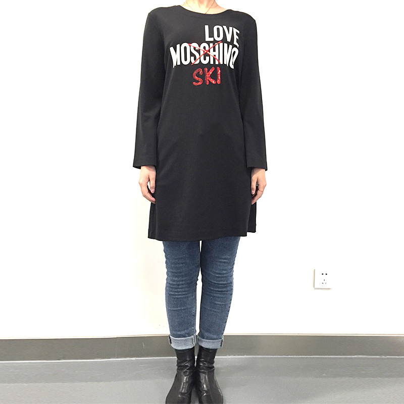 商品[国内直发] Moschino|莫斯基诺LOVE MOSCHINO女士卫衣卫衣裙,价格¥940,第4张图片详细描述
