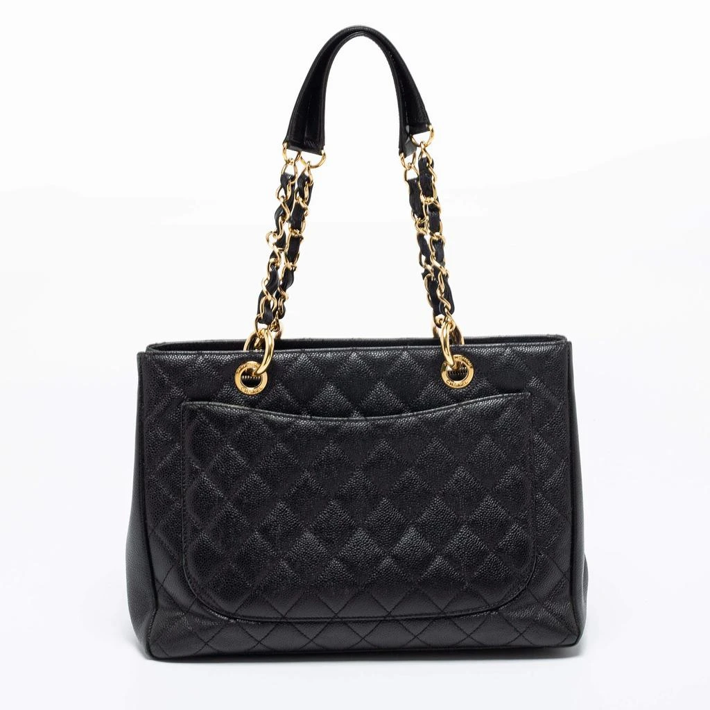商品[二手商品] Chanel|Chanel Black Quilted Caviar Leather Grand Shopper Tote,价格¥17438,第4张图片详细描述