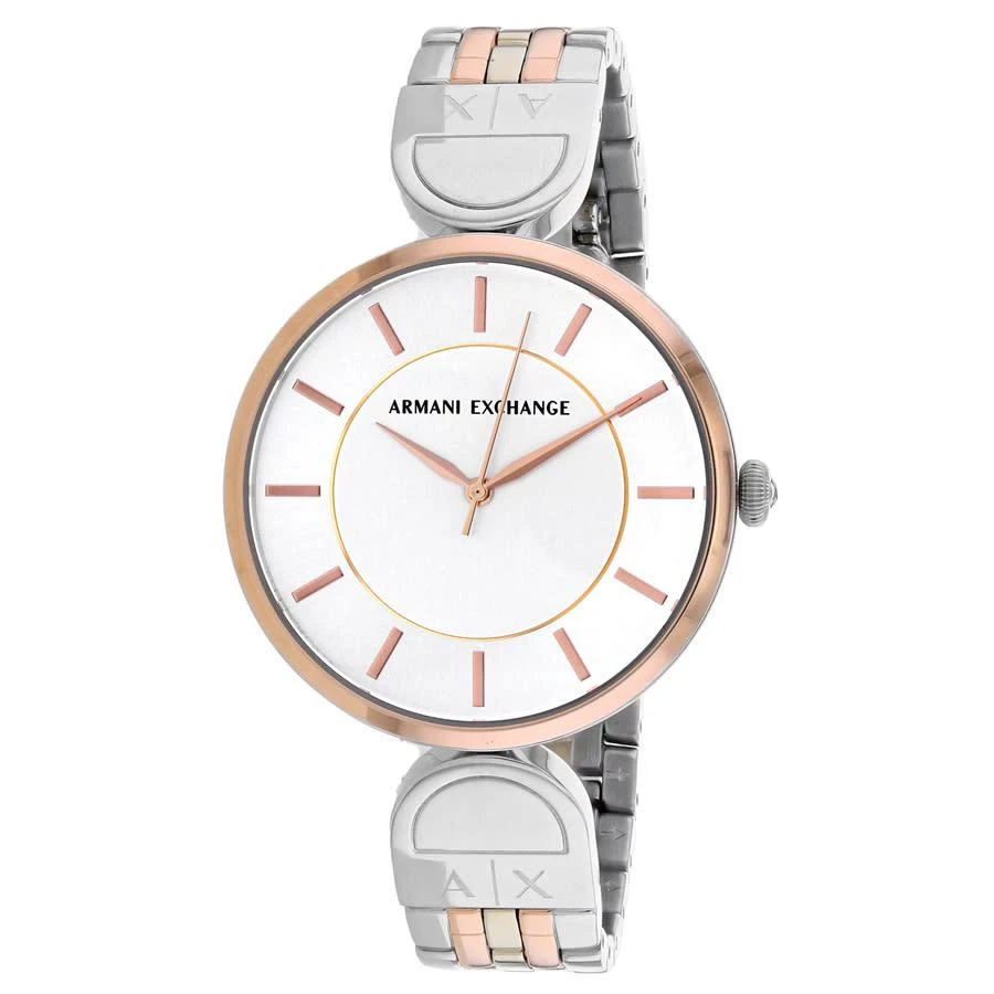 商品Armani Exchange|Armani Exchange Classic Quartz Silver Dial Ladies Watch AX5381,价格¥969,第1张图片