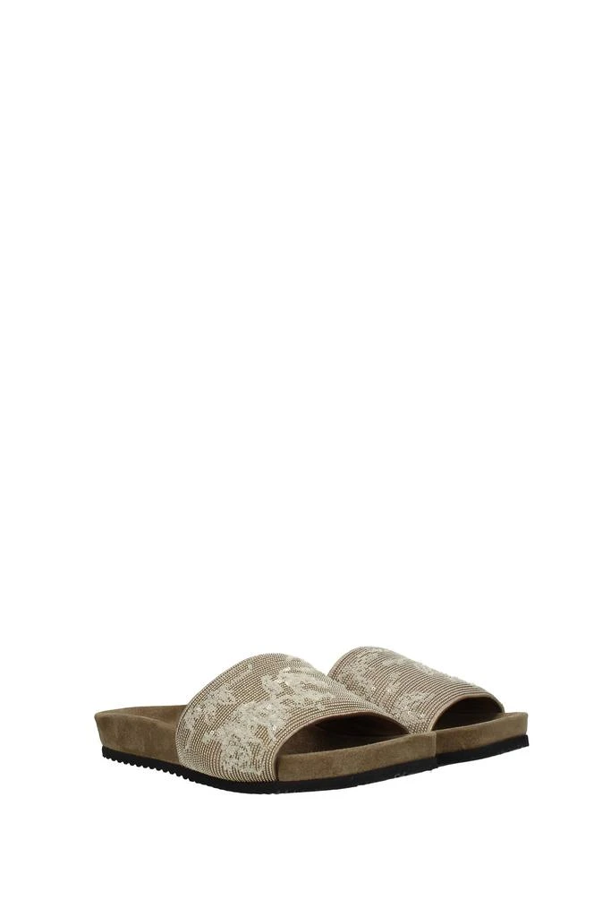 商品Brunello Cucinelli|Slippers and clogs Leather Beige,价格¥3491,第2张图片详细描述