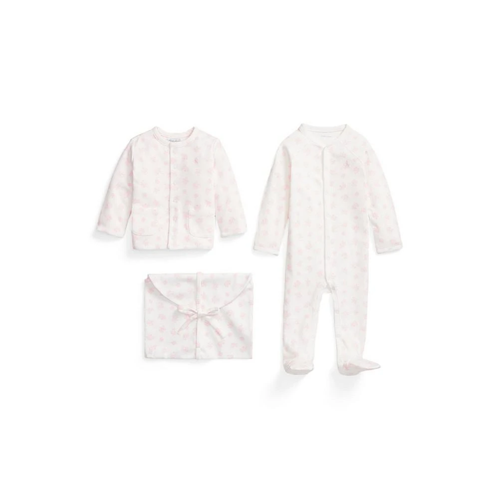商品Ralph Lauren|Baby Girls or Boys Organic Cotton Gift Set, 3 Piece,价格¥639,第2张图片详细描述