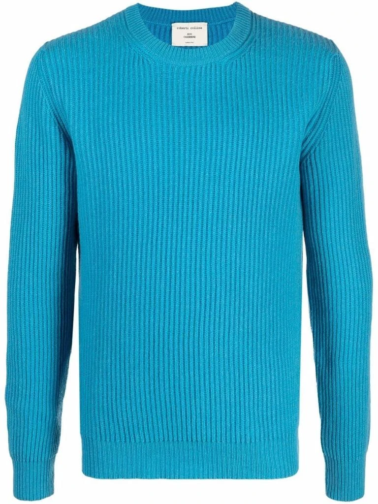 商品ROBERTO COLLINA|Roberto collina men's light blue wool sweater,价格¥3371,第1张图片