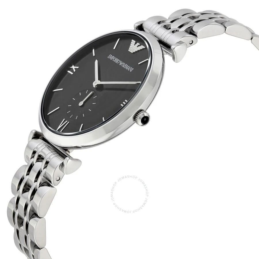 商品Emporio Armani|Retro Black Dial Stainless Steel Men's Watch AR1676,价格¥1116,第2张图片详细描述