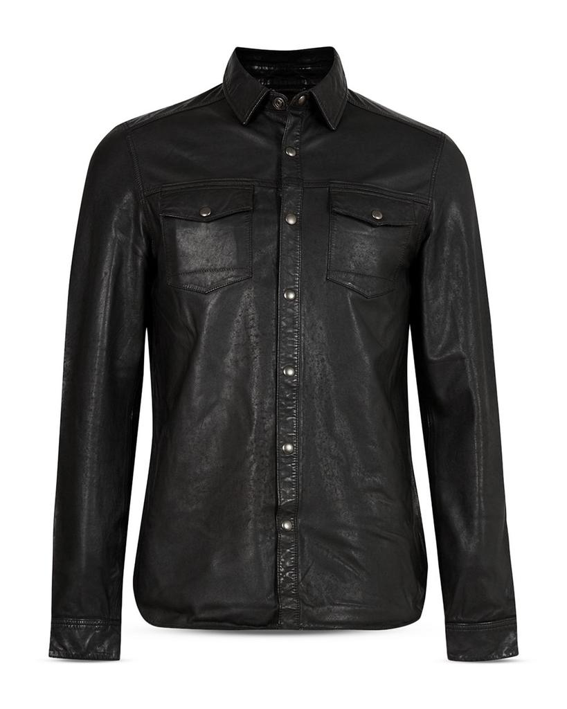 Irwin Leather Regular Fit Button Down Shirt商品第7张图片规格展示