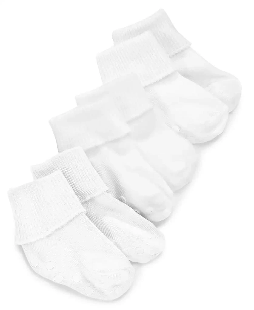 商品First Impressions|Baby Boys or Baby Girls Fold Over Cuff Socks, Pack of 3, Created for Macy's,价格¥43,第1张图片