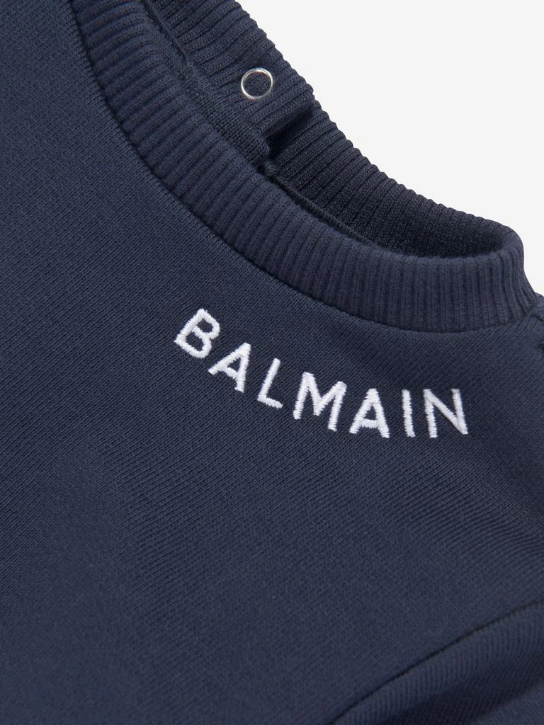 商品Balmain|Balmain Baby Logo Sweatshirt in Navy,价格¥1575,第3张图片详细描述