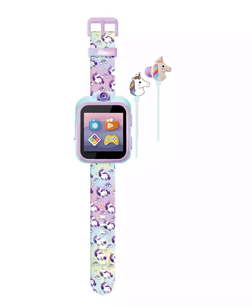 商品Playzoom|Kids Tie Dye Unicorn Print Silicone Smartwatch 42mm Gift Set,价格¥187,第1张图片