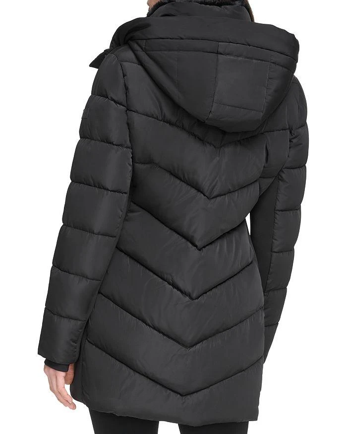 商品Calvin Klein|Faux Fur Trim Puffer Coat,价格¥1064,第2张图片详细描述
