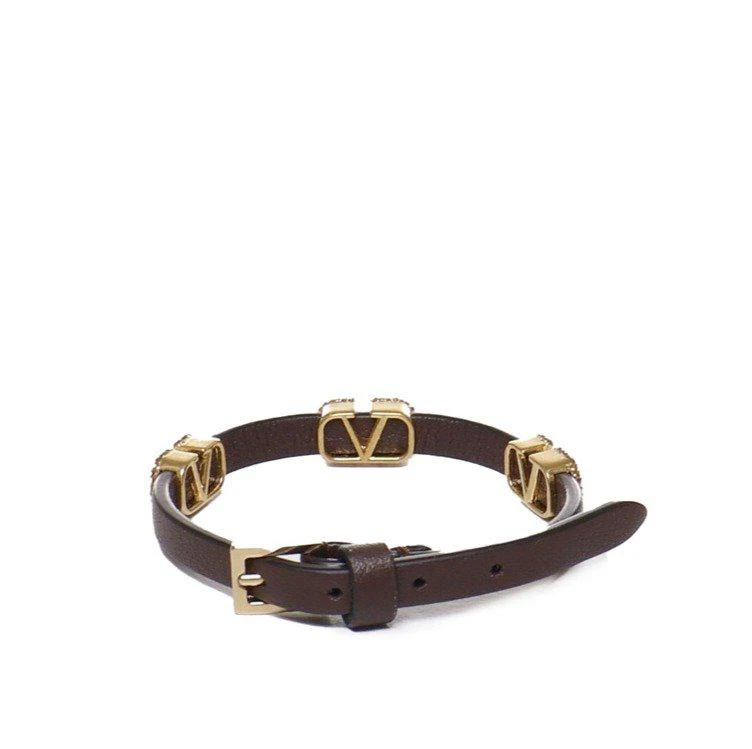 商品Valentino|Valentino Garavani VLogo Crystal Embellished Bracelet,价格¥1683,第2张图片详细描述
