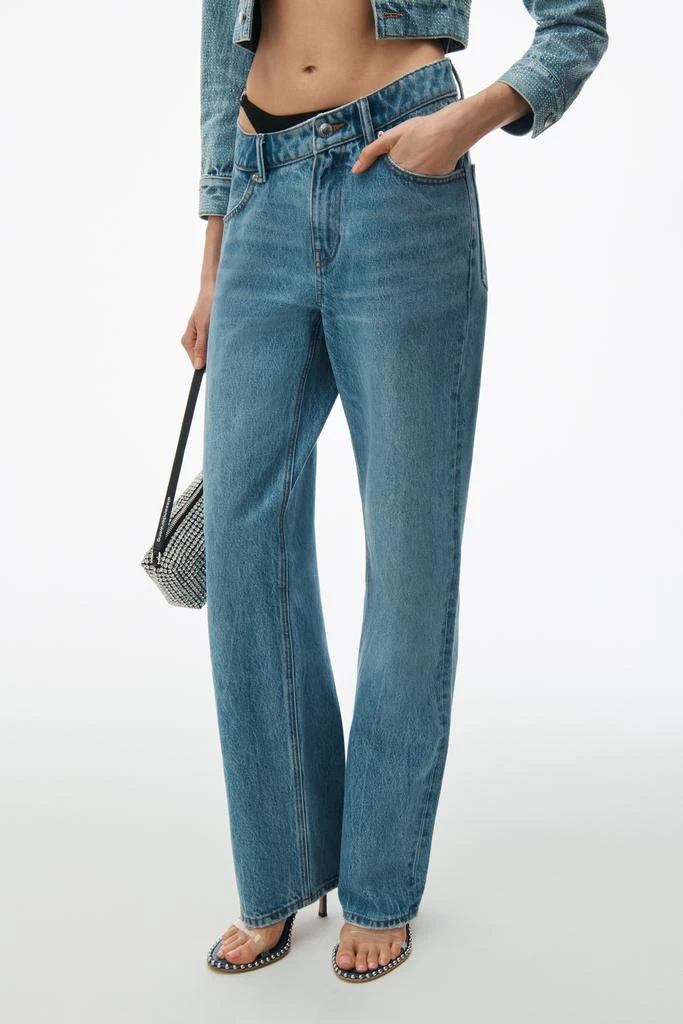 商品Alexander Wang|ASYMMETRICAL BIKINI LAYER JEANS,价格¥1413,第3张图片详细描述