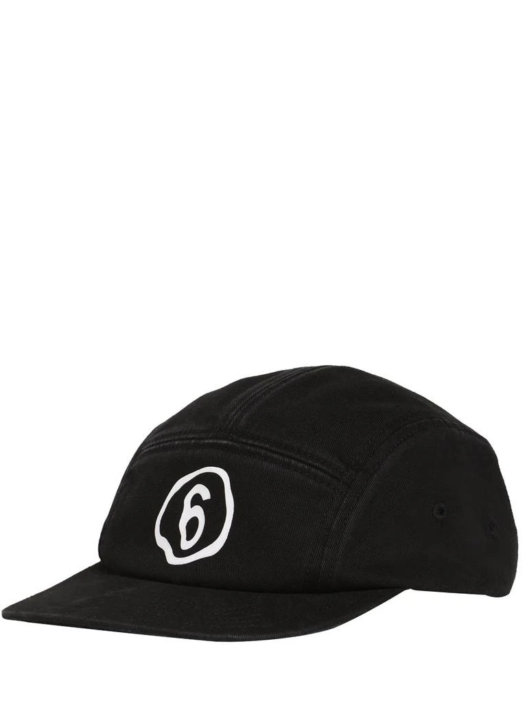 商品MM6|Printed Logo Cotton Gabardine Hat,价格¥192,第2张图片详细描述