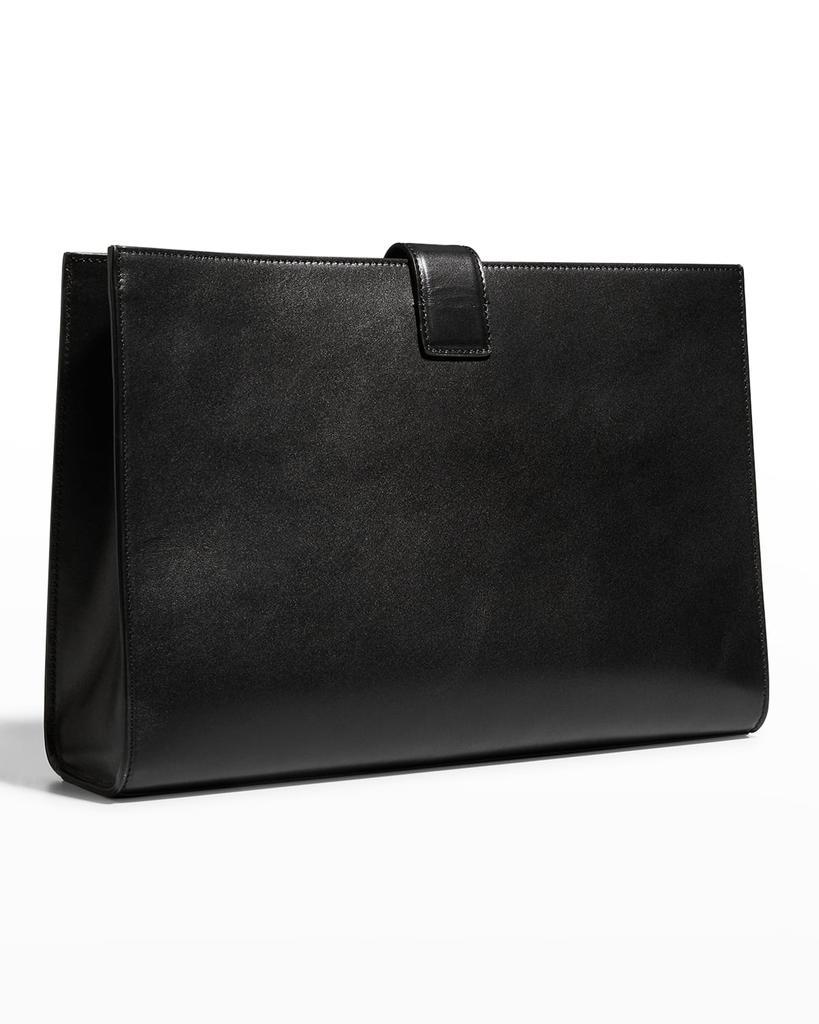 商品The Row|Vera Portfolio Flap Clutch Bag in Calf Leather,价格¥16912,第6张图片详细描述