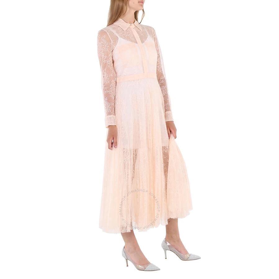 商品Burberry|Ladies Pleated Lace Dress In Powder Pink,价格¥7881,第3张图片详细描述