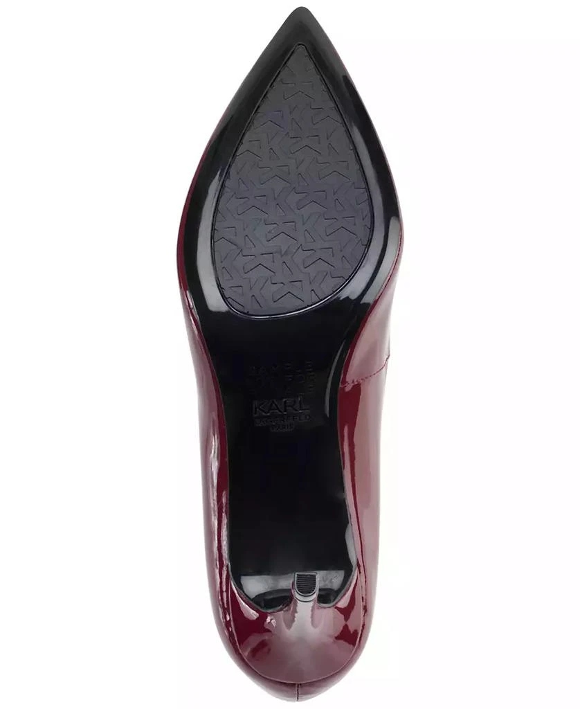 商品Karl Lagerfeld Paris|Women's Royale Pointed-Toe Patent Dress Pumps,价格¥812,第5张图片详细描述