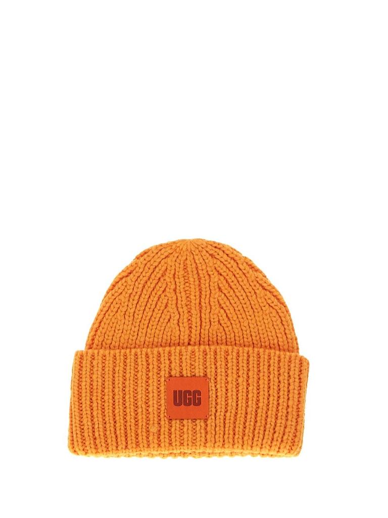 Chunky Ribbed Beanie with Logo商品第1张图片规格展示