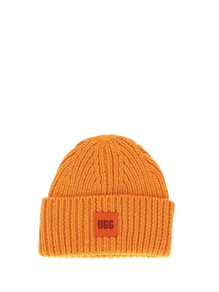 商品UGG|Chunky Ribbed Beanie with Logo,价格¥342,第1张图片