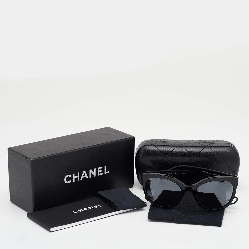 商品[二手商品] Chanel|Chanel Black 5315 CC Pantos Signature Cat-Eye Sunglasses,价格¥3171,第4张图片详细描述