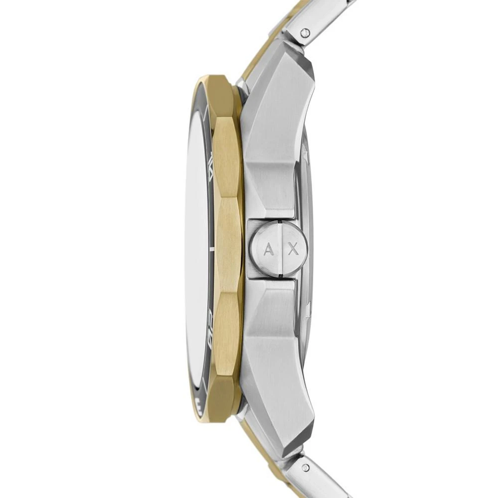 商品Armani Exchange|Men's Spencer Three Hand Date Two-Tone Stainless Steel Watch 44mm,价格¥1580,第2张图片详细描述