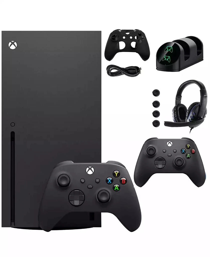 商品Xbox|Series X 1TB Console with Extra Black Controller Accessories Kit,价格¥4911,第1张图片