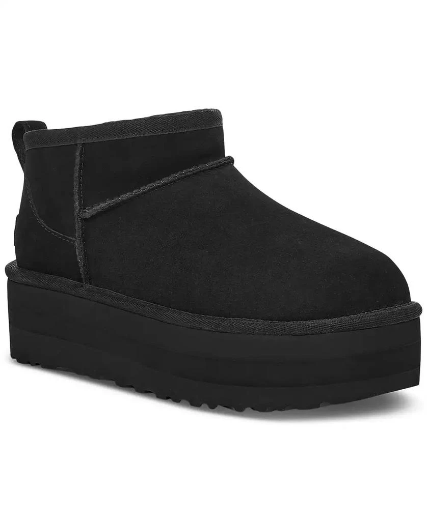 商品UGG|Women's Classic Ultra Mini Platform Booties,价格¥1208,第1张图片