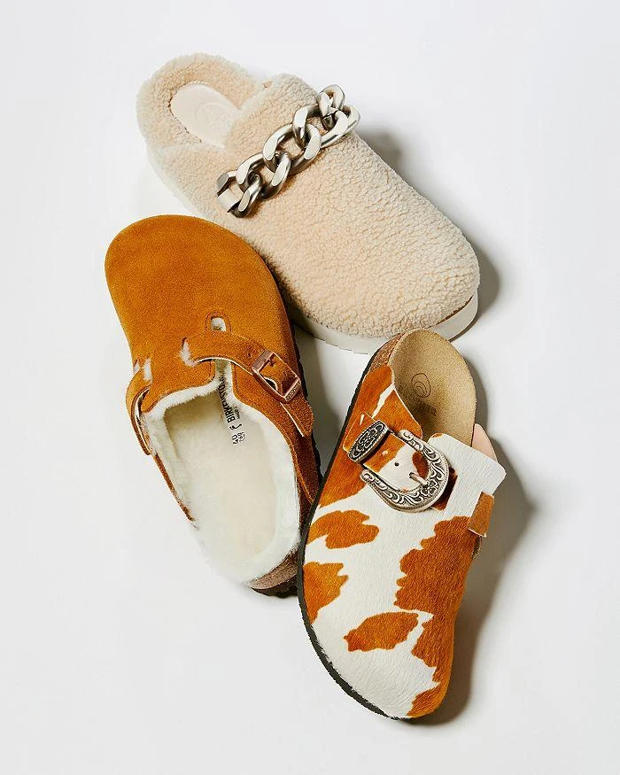商品Birkenstock|女式波士顿连毛羊皮木底鞋,价格¥1275,第4张图片详细描述