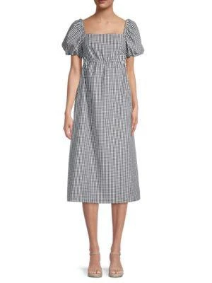 商品Love Ady|Checked Puff-Sleeve Dress,价格¥239,第1张图片